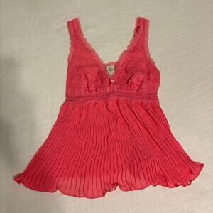 Butterfly pink lace tank slip y2k fairycore medium